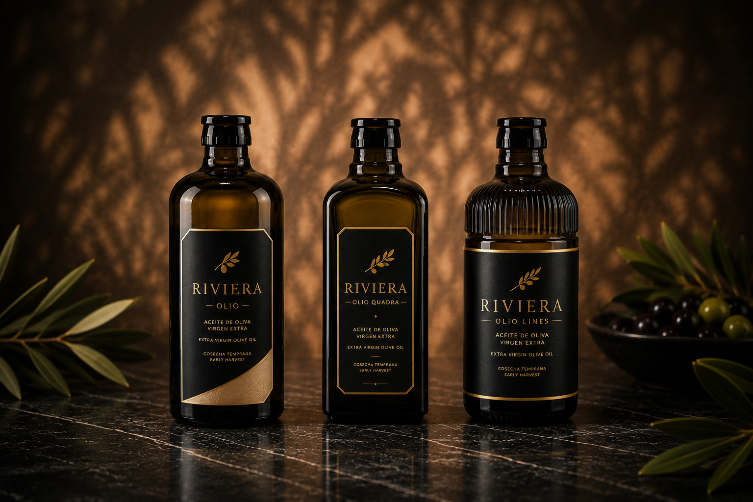 Familia Riviera Olio: elegancia y diferenciación para marcas de aceite premium