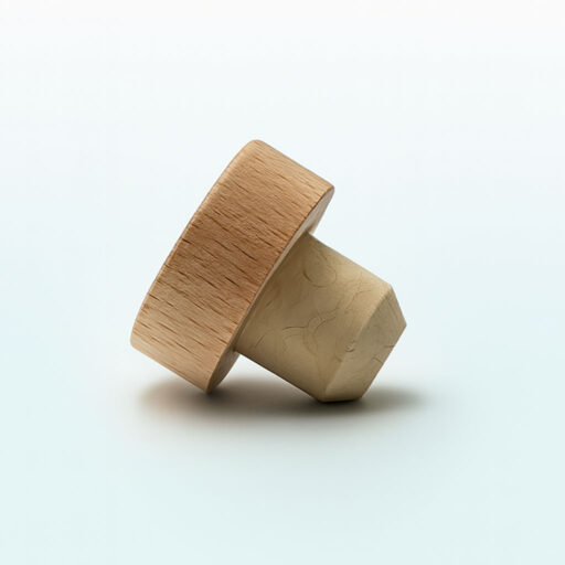 Tapón corona madera + corcho aglomerado