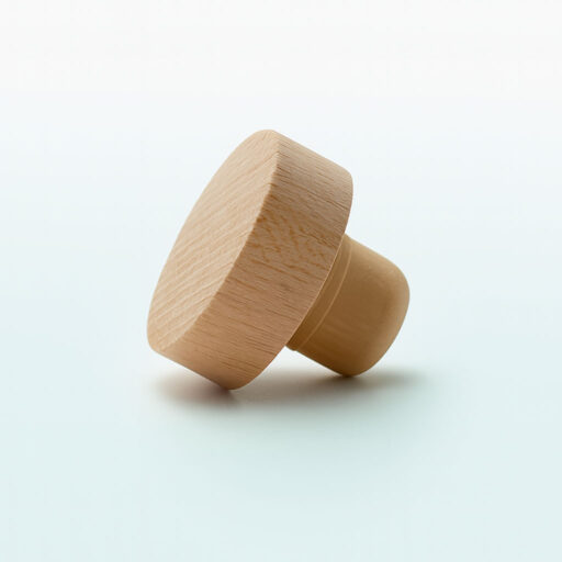 Tapón corcho cabeza de madera interior sintético